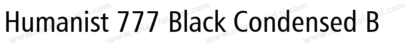 Humanist 777 Black Condensed B字体转换 Humanist 777 Black Condensed B字体转换
